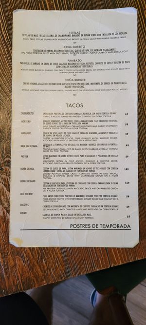 Menu Mar 03, 2025 at Don Taco Tequila in San Miguel De Allende