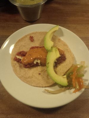 Taco de Chorizo at Don Taco Tequila in San Miguel De Allende