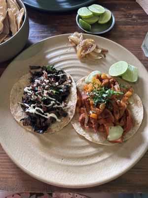 Norteño and al pastor   at Don Taco Tequila in San Miguel De Allende