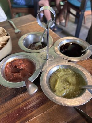 Hot sauce   at Don Taco Tequila in San Miguel De Allende