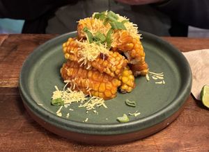 Corn riblets  at Don Taco Tequila in San Miguel De Allende