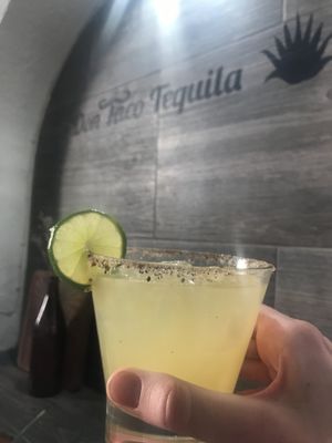 Margarita with mezcal at Don Taco Tequila in San Miguel De Allende