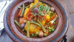 vegetable tagine at Zeitoun Cafe in Marrakech