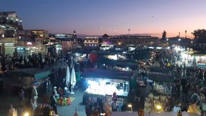 Nice view at Zeitoun Cafe in Marrakech