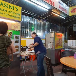 stall at Rasini's Vegetarian Kitchen - Restaurant 1998 in Penang