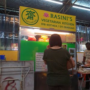 stall at Rasini's Vegetarian Kitchen - Restaurant 1998 in Penang