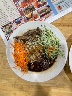 🍜Korean Jajang Noodle RM10.00 (request to omit egg)
 at Lohas Vegetarian Bistro in Petaling Jaya