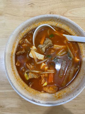 🍚Korean Tofu Soup Rice RM16.00 (request to omit egg)
Discount: 10% 1 x RM 14.40
 at Lohas Vegetarian Bistro in Petaling Jaya