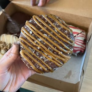 chocolate caramel at Valkyrie Doughnuts in Orlando