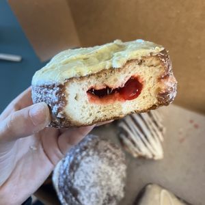 pistachio raspberry  at Valkyrie Doughnuts in Orlando