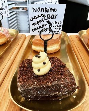 Nanaimo Bar Doughnut at Valkyrie Doughnuts in Orlando
