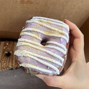 blueberry cheesecake at Valkyrie Doughnuts in Orlando