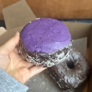 blueberry ube coconut filled at Valkyrie Doughnuts in Orlando