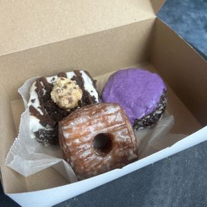 cronut, half baked, blueberry ube coconut filled   at Valkyrie Doughnuts in Orlando