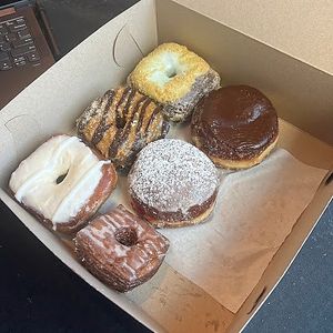 blood orange, samoa, blueberry key lime, cronut, raspberry filled, orlando cream at Valkyrie Doughnuts in Orlando