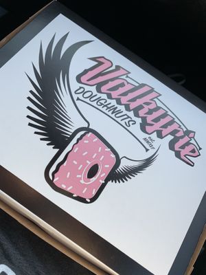 Cute boxes! at Valkyrie Doughnuts in Orlando