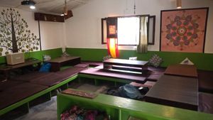 Indoor Seating Area at Bodhi Greens in Dharamshala