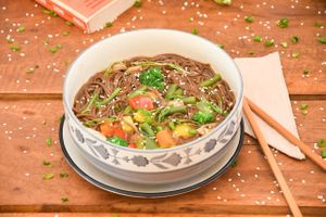 Hot Soba Bowl, Perfect for a rainy or a cold day in Dharamkot at Bodhi Greens in Dharamshala