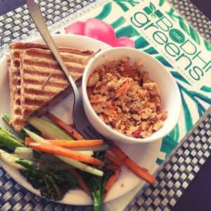 Tofu Scramble at Bodhi Greens in Dharamshala