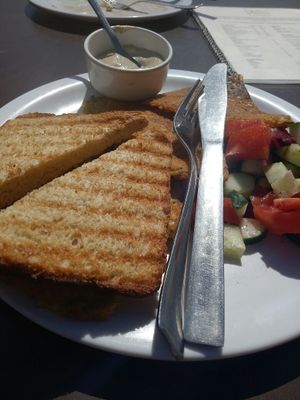 Vegan Omelette at Bodhi Greens in Dharamshala
