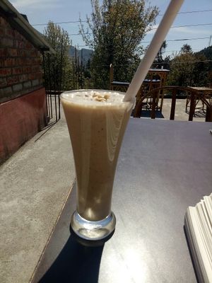 Nutty Protons smoothie at Bodhi Greens in Dharamshala