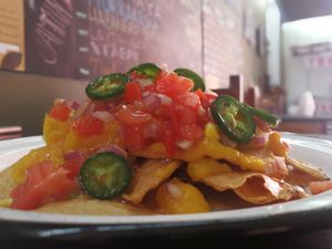 Our Vegan Nachos  at Neekich The Wise Rabbit in Merida