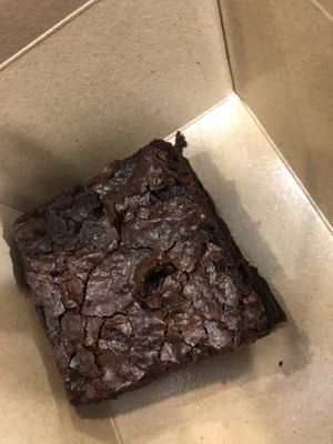 Chocolate brownie (£3) at Manchester Vegan Cafe in Manchester