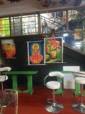 Interior at Manchester Vegan Cafe in Manchester