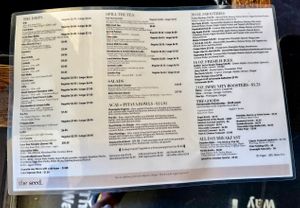 Food and Beverage Menu at The Seed in Boca Raton