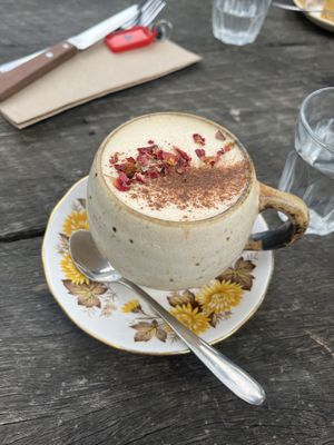 dandelion chai  at Folk in Byron Bay