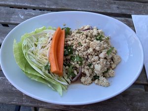 Tofu larb- so delicious!  at Grains  in San Diego