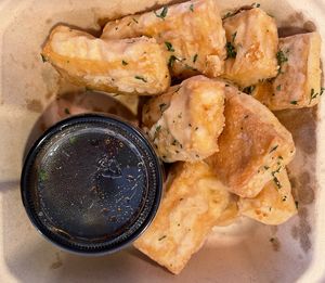 tofu nuggets  at Grains  in San Diego
