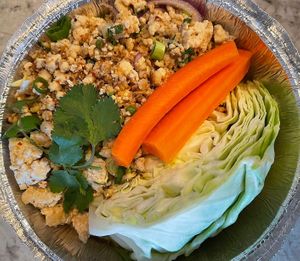 larb  at Grains  in San Diego