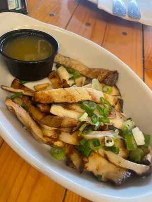 Oyster mushroom “calamari” at Grains  in San Diego