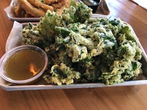 Kale Tempura at Grains  in San Diego