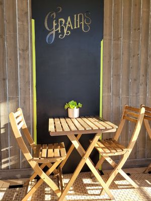 Inside at a good angle at Grains  in San Diego