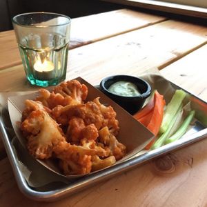 Buffalo Cauliflower appetizer at Grains  in San Diego