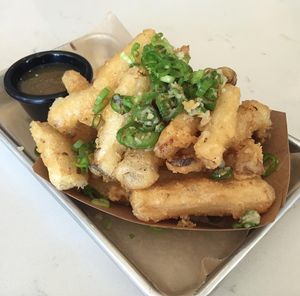 Mushroom Calamari -- a customer favorite at Grains  in San Diego