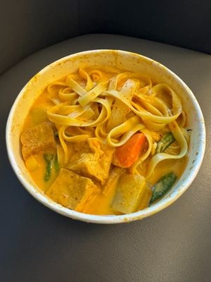 Yellow Curry Noodles. Delicious! at Grains  in San Diego