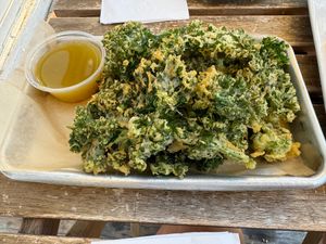 Kale Tempura at Grains  in San Diego