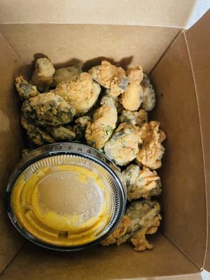 Holy Shittake Mushroom Appetizer w/ spicy mustardd  at Grains  in San Diego