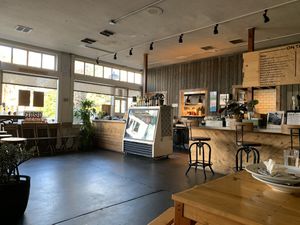 Inside. Very clean and new   at Grains  in San Diego