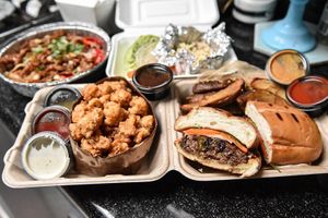 Take out feast! at Grains  in San Diego