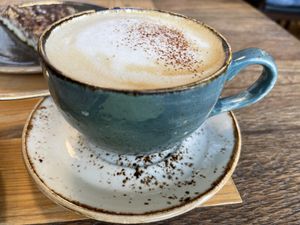 Cappuccino mit Hafermilch  at Bistro Jo in Krumbach