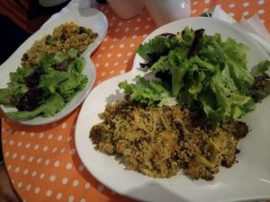tofu and veggies  at Fortuna Cafe in Sintra
