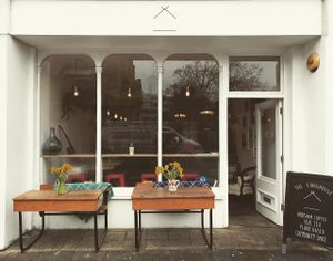 View from the front at The Longhouse Cafe in Brighton