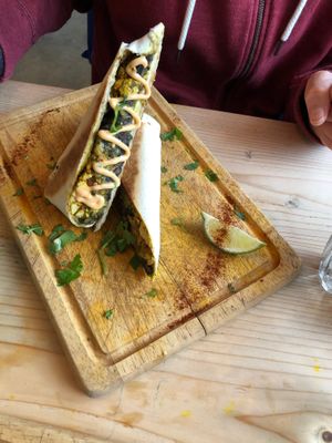 Very tasty burritos  at The Longhouse Cafe in Brighton