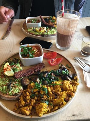 Full Breakfast  at The Longhouse Cafe in Brighton