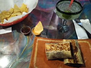 Mushroom mole burrito at La Santisima in Phoenix