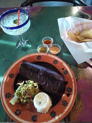 Vegan mole burrito, second visit at La Santisima in Phoenix